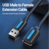 Vention USB 2.0 A 3m Male to A Female Extension Cable PVC Type, CBIBI