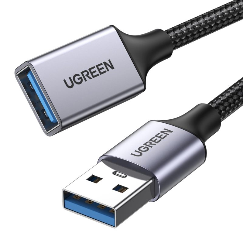 Ugreen extension cable USB (male) - USB (female) 2.0 480Mbps 1.5m black (US103)