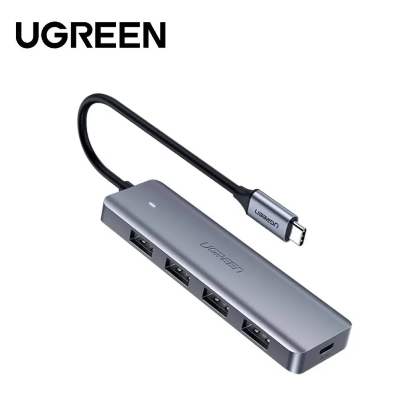 Ugreen 4 Port USB 3.0 Hub CM219 - 4-Port Hub with USB-C & USB-A 2-in-1 interface - 1M Cable – (UG-25851)