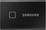 Samsung T7 Touch Portable External SSD 1TB with Fingerprint Security - Black , MU-PC1T0K/WW