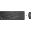 HP 230 Wireless Keyboard and Mouse Combo - Black , 18H24AA