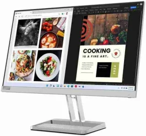 Lenovo L27i-40 27"" FHD Monitor, Cloud Grey Color, Connectivity : 1 VGA, 2 HDMI 1.4 - 67ABKAC4AE