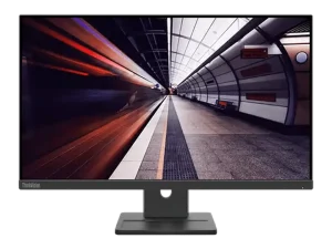 Lenovo ThinkVision E24-30 23.8"" FHD Monitor, Integrated Speakers, Tilt/Swivel/Pivot/Height Adjustable Stand, Raven Black Color, Connectivity: 1 VGA, 1 HDMI 1.4, 1 DisplayPort 1.2 - 63EDMAT2UK